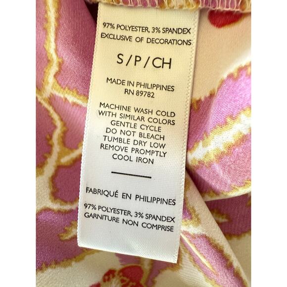 Natori Floral Pajama Set Small Two Piece Long Sleeve Top Pants Sleepwear - Picture 8 of 9